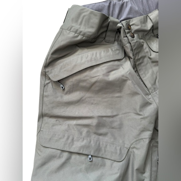 Patagonia Snowshot Pants Mens Medium Olive Distressed - Picture 14 of 16